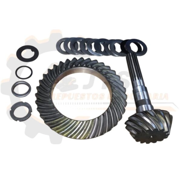 Kit corona piñón 87708393 Case New Holland Kit corona y piñón 87708393 14x35 para maquinaria Case New Holland